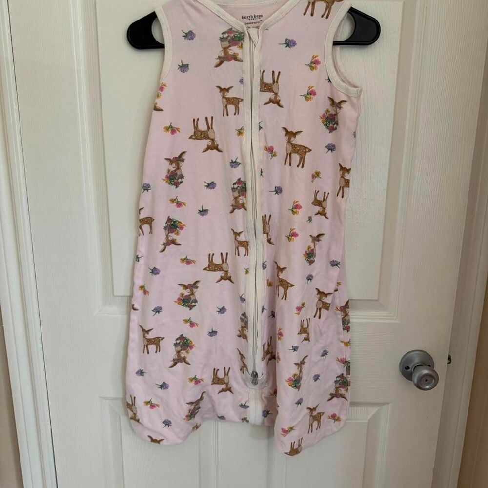 Burt-s-bees White and Pink Sleepsuits-babygrows